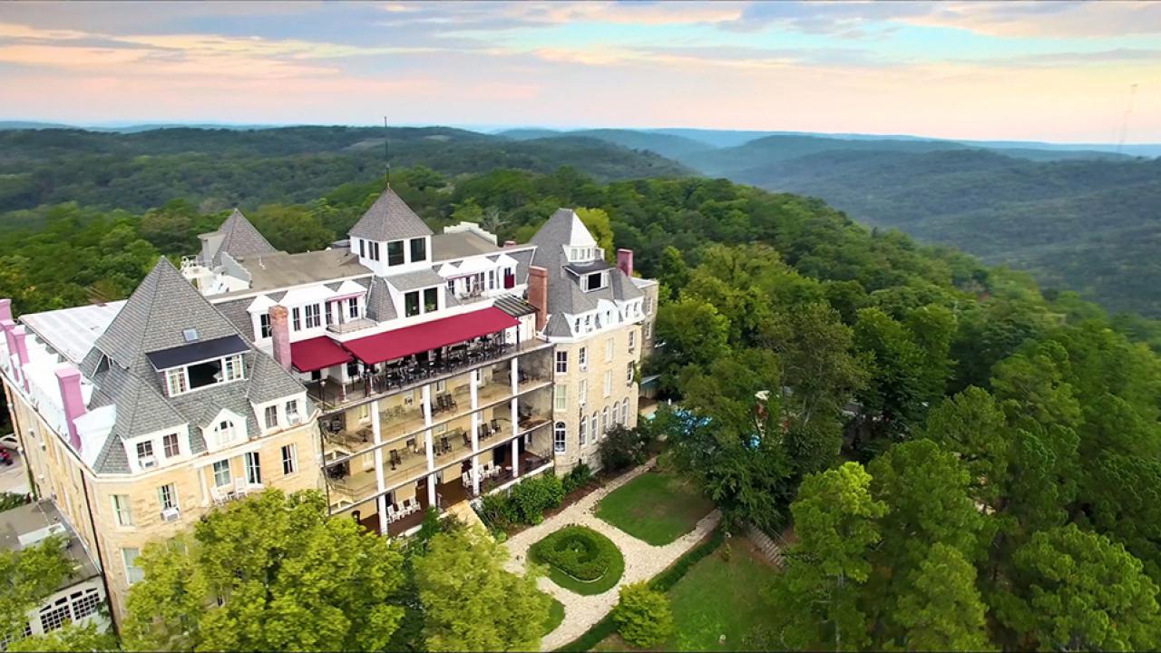 1886 Crescent Hotel & Spa Aerial View