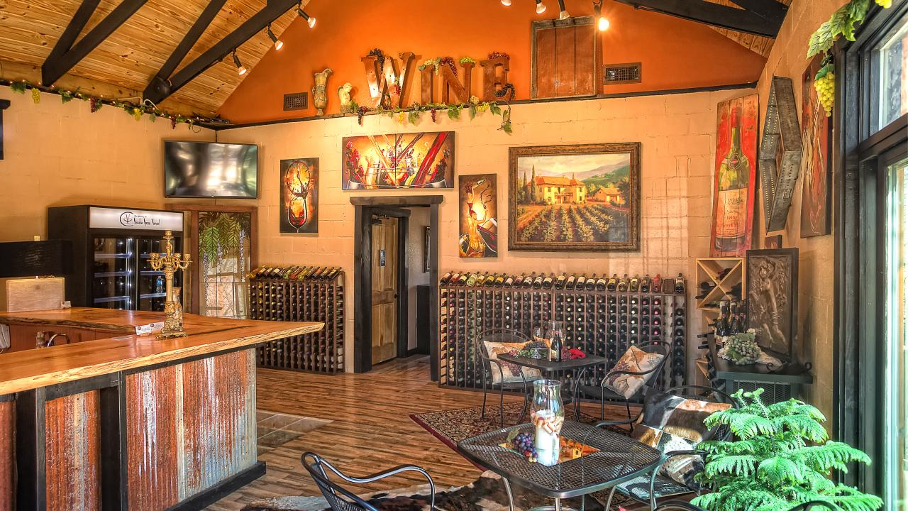 Tasting room at Sassafras Springs Vineyard & Winery