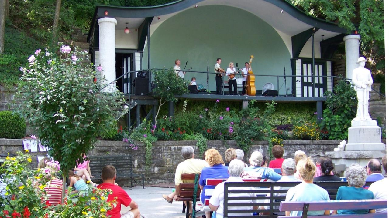 Bluegrass Festival at Basin Park in Eureka Springs