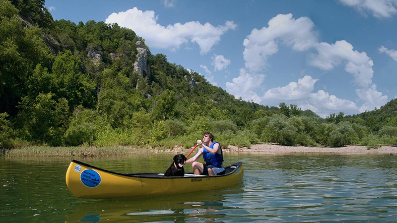 Canoeing on the Buffalo River