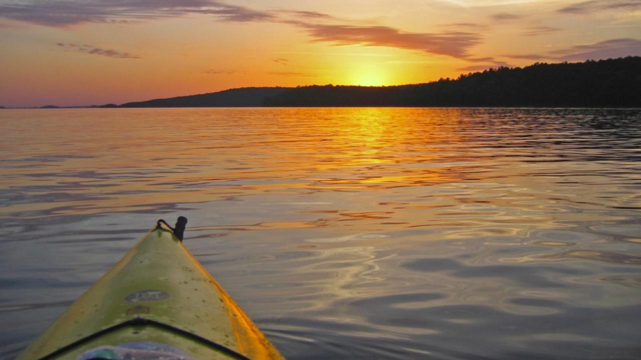 Kayaking at Lake Ouachita 