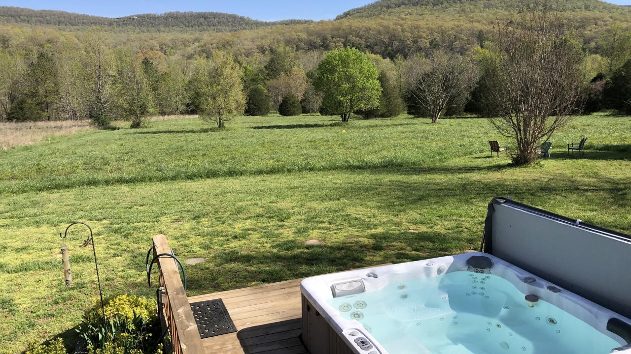 View from My Blue Heaven cabin near the Buffalo National River