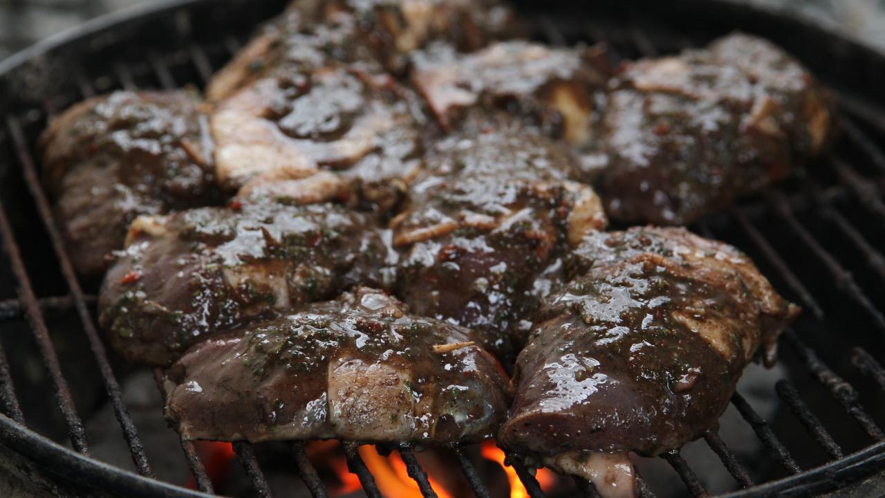 Duck cooked on the grill (photo by Mike Dale Wintroath/AGFC)