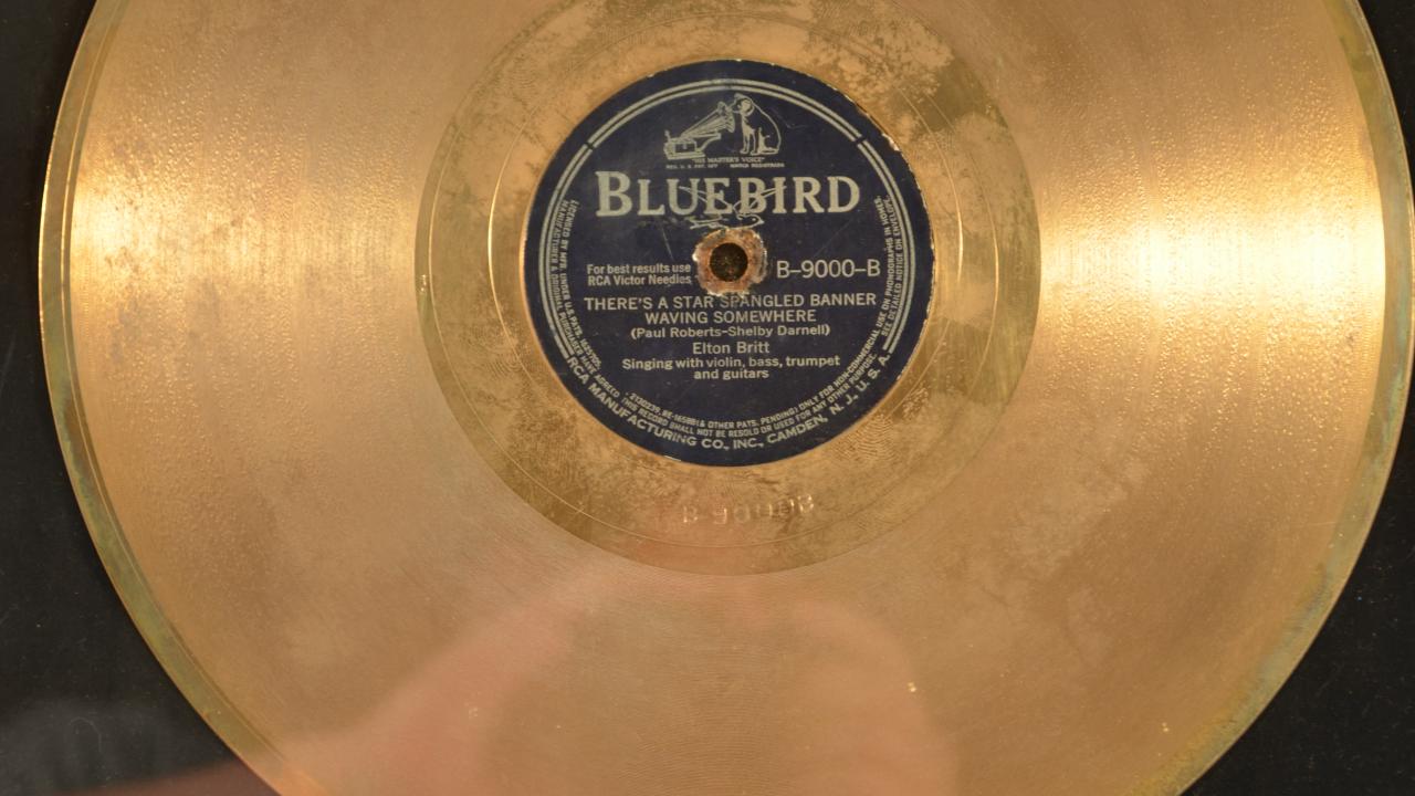 Elton Britt Gold Record