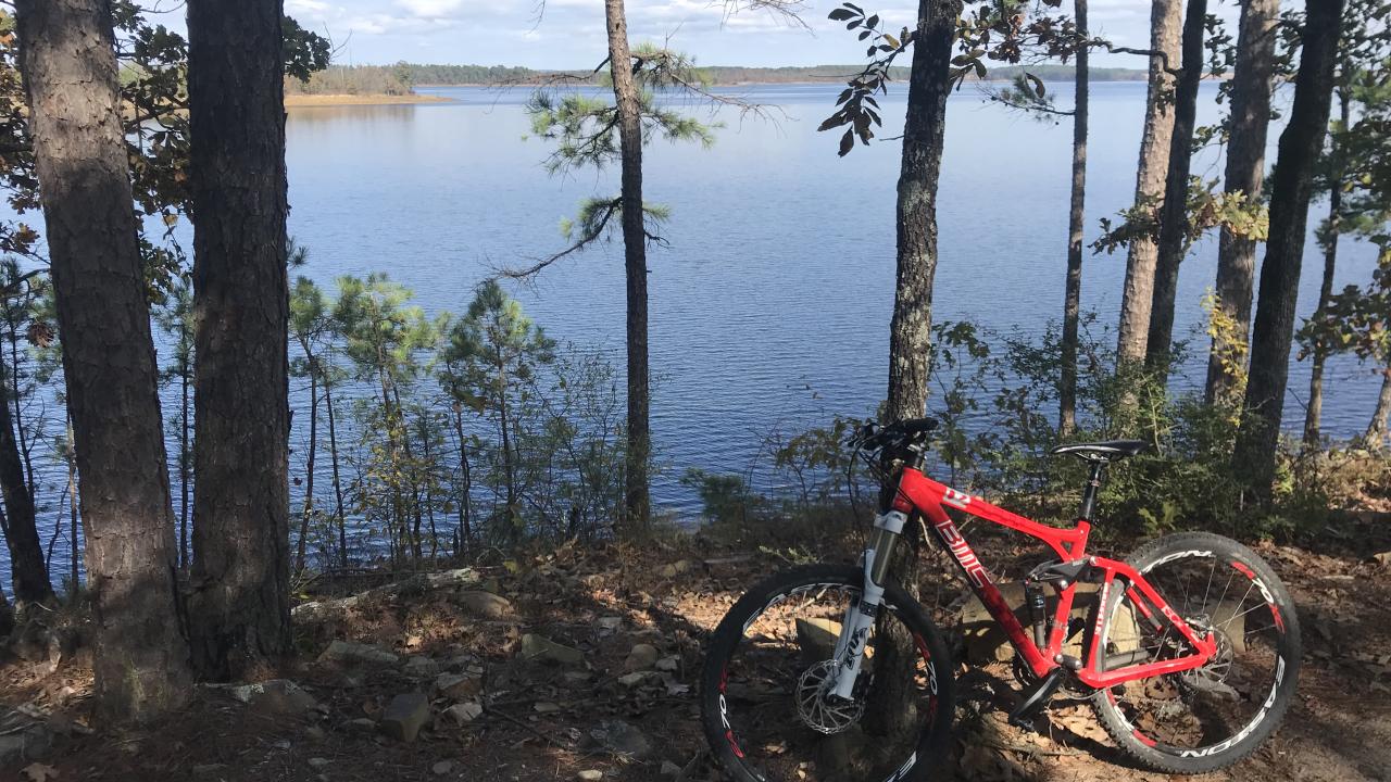 View of DeGray Lake from the Iron Mountain Trails