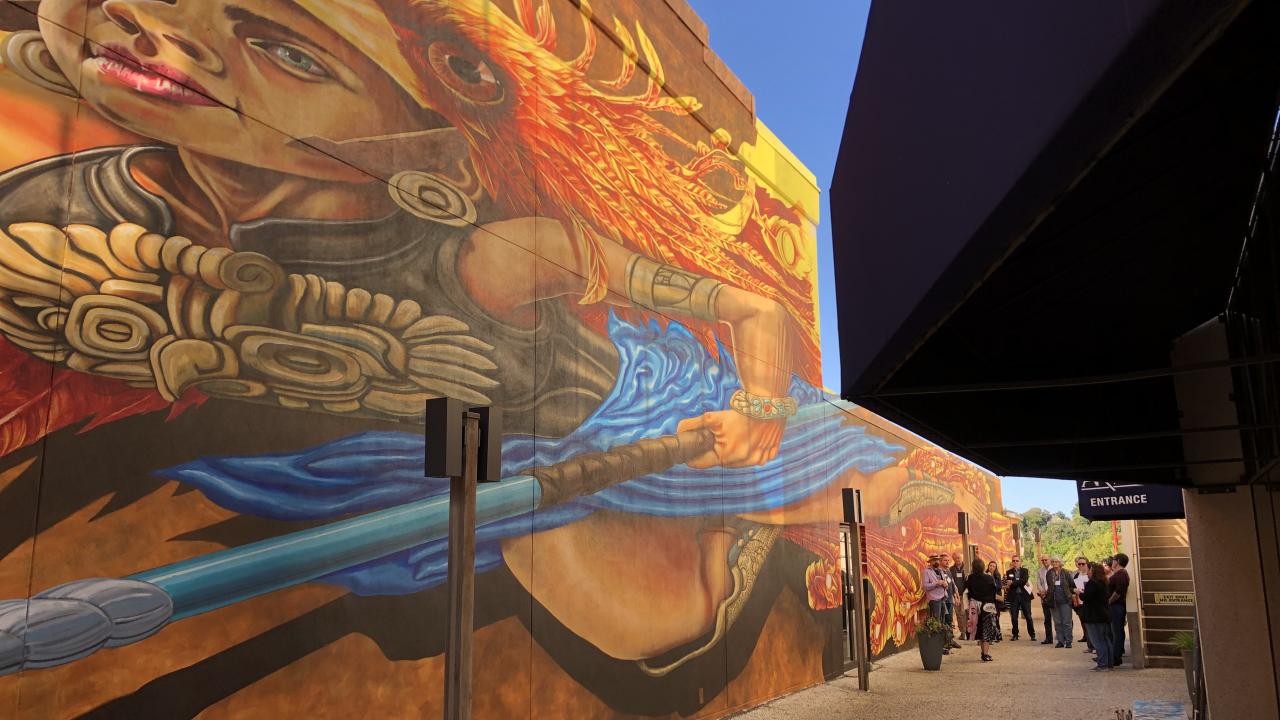 Mural in downtown Fayetteville