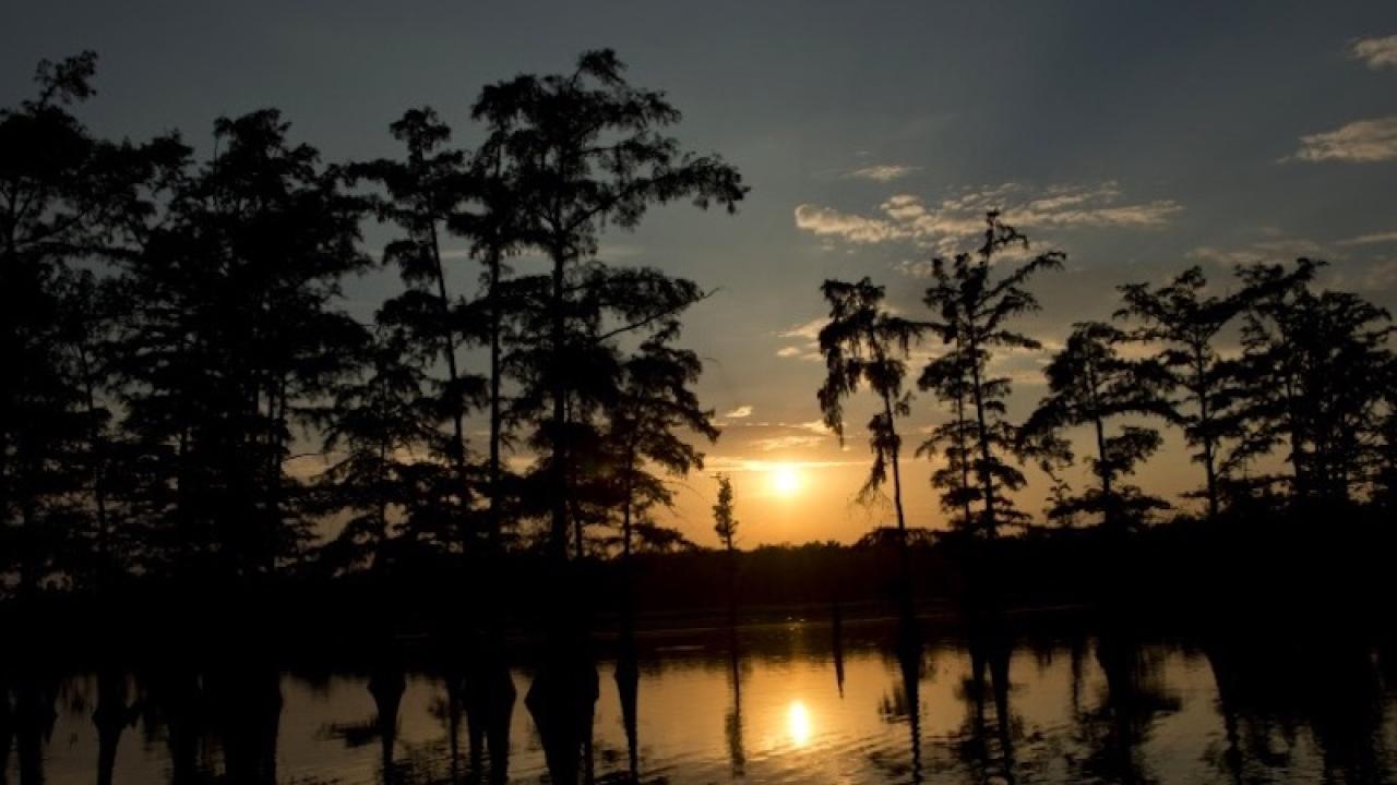 Sunset in Crossett Arkansas