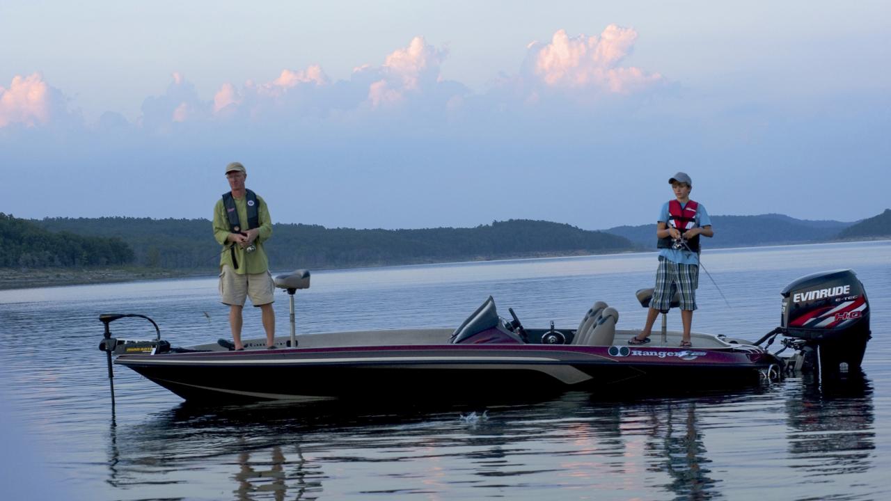Fishing on Lake Norfork