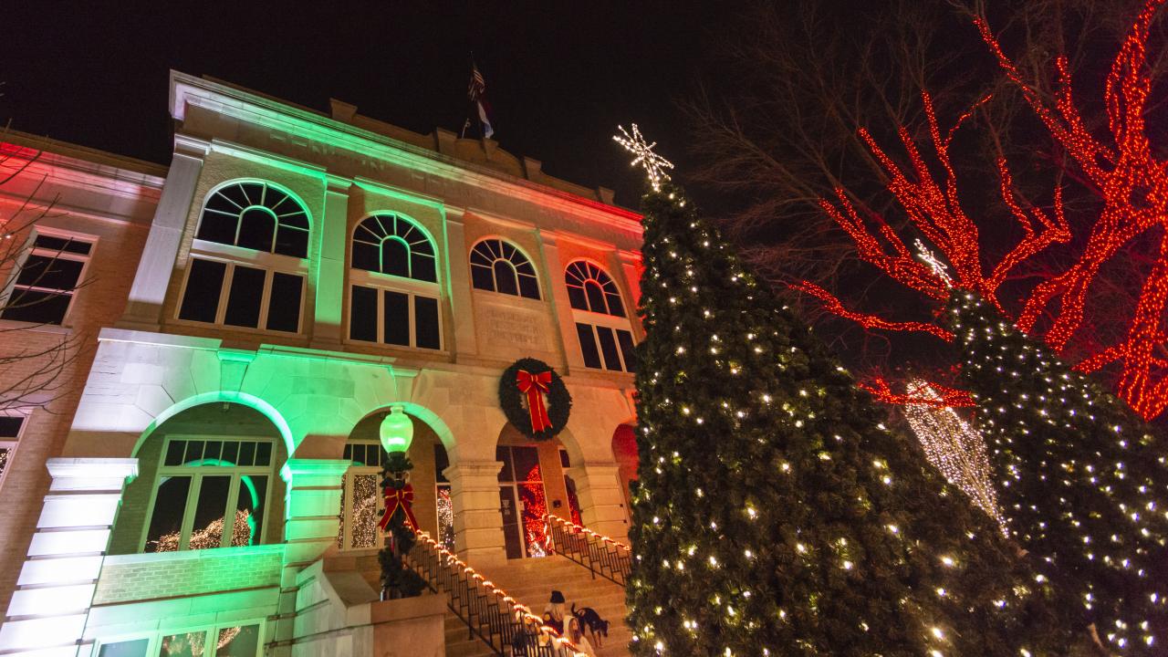 Holiday Lights in Downtown Bentonville
