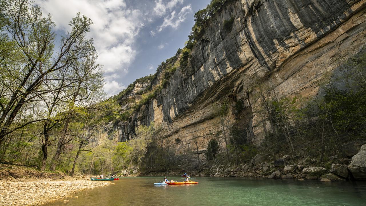 Bluffs along the upper Buffalo National River
