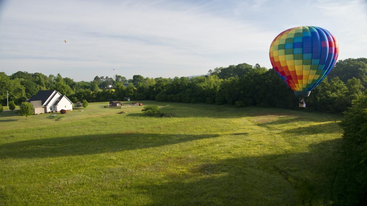 Hot Air Balloon Over Russellville