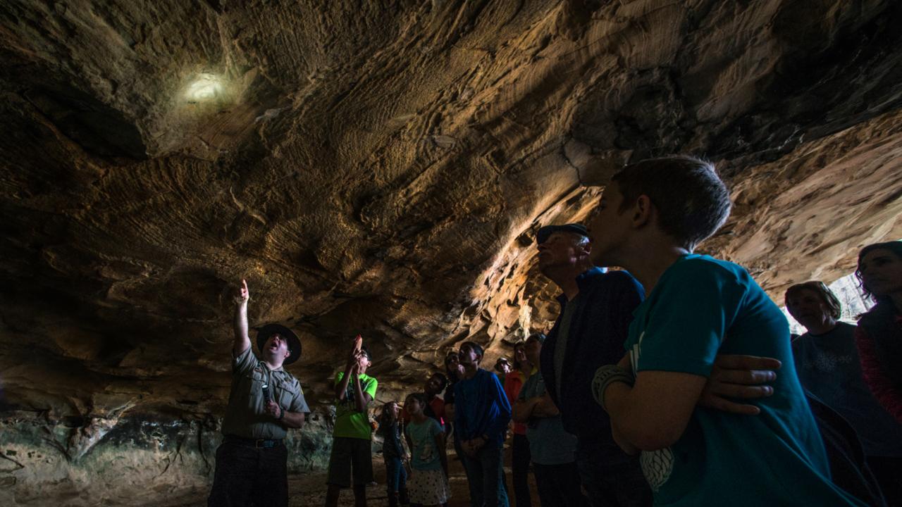The Rock House Cave at Petit Jean State Park in Morrilton 
