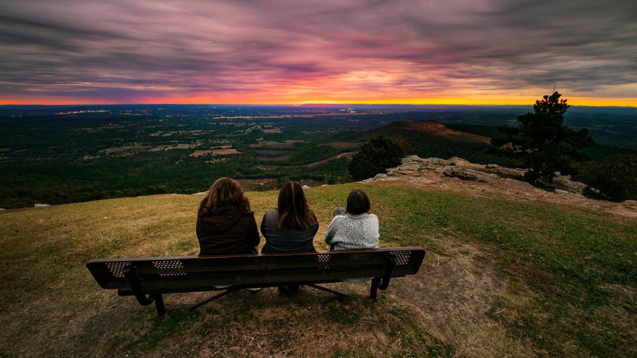 Sunrise at Mount Nebo State Park