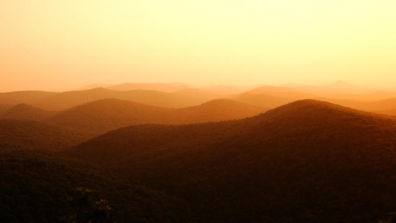 Sunset from Talimena National Scenic Byway 