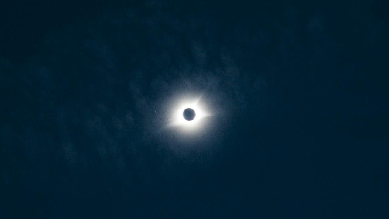 View of the 2017 eclipse over Nashville. The 2024 Great North American Eclipse offers nearly twice the time of darkness and a path of totality that's nearly twice as wide.