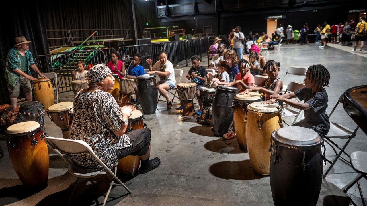 Music at Juneteenth in Da Rock
