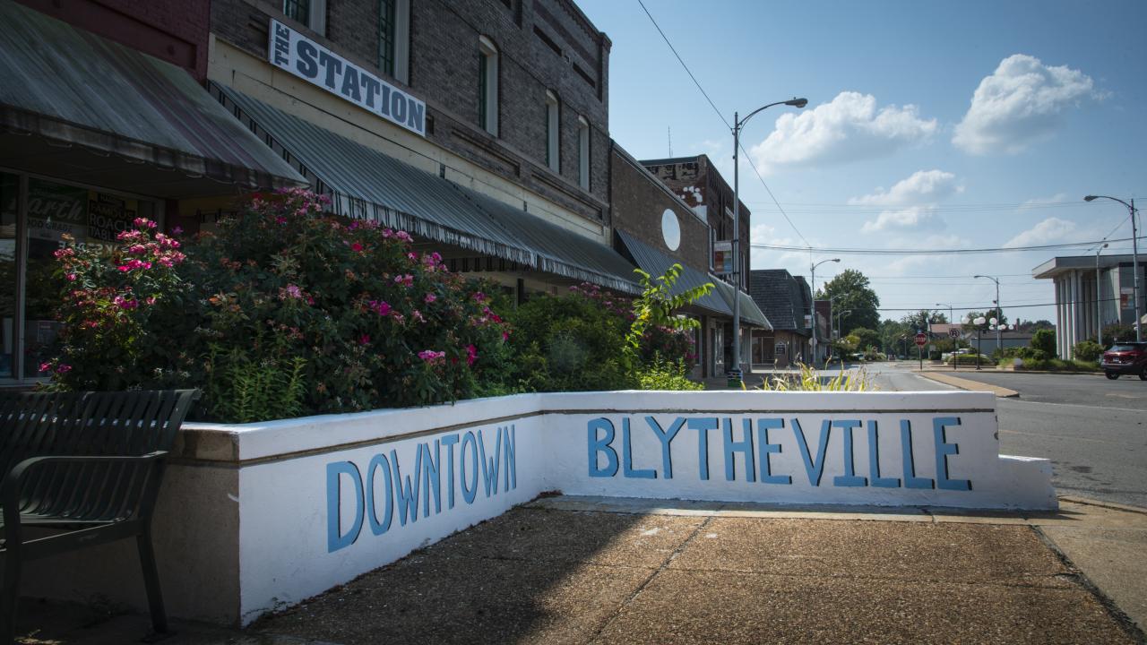 Downtown Blytheville is a commercial historic district.