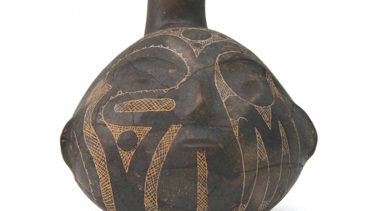 Caddo Head Pot, circa 1600 - 1700 C.E.