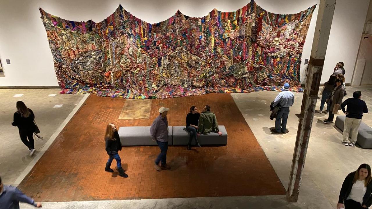 A large gallery space
