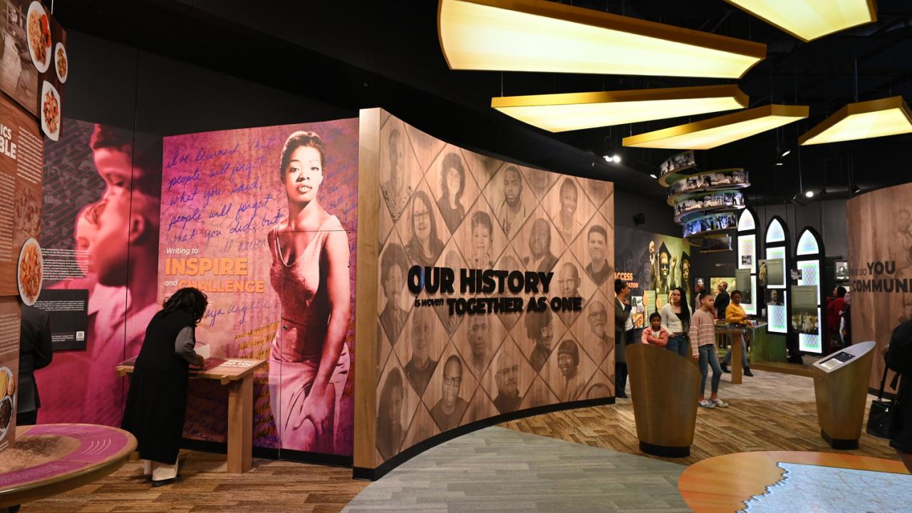 The renovated permanent gallery at Mosaic Templars Cultural Center in Little Rock. Photo by Kirk Jordan. 