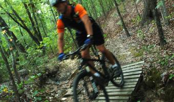 Camp Robinson Mountain Biking Trails in North Little Rock