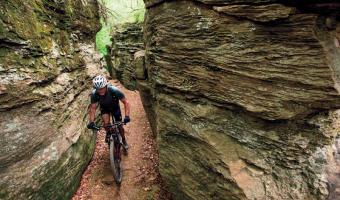 mount kessler mountain biking trail in northwest arkansas
