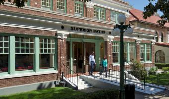 A bathhouse turned into a brewery in Hot Springs.