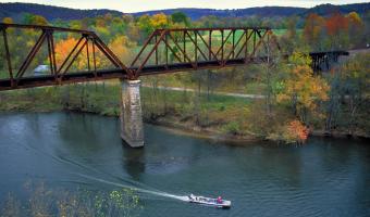 The White River during fall. 