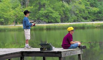 Fishing at White Oak Lake State Park 