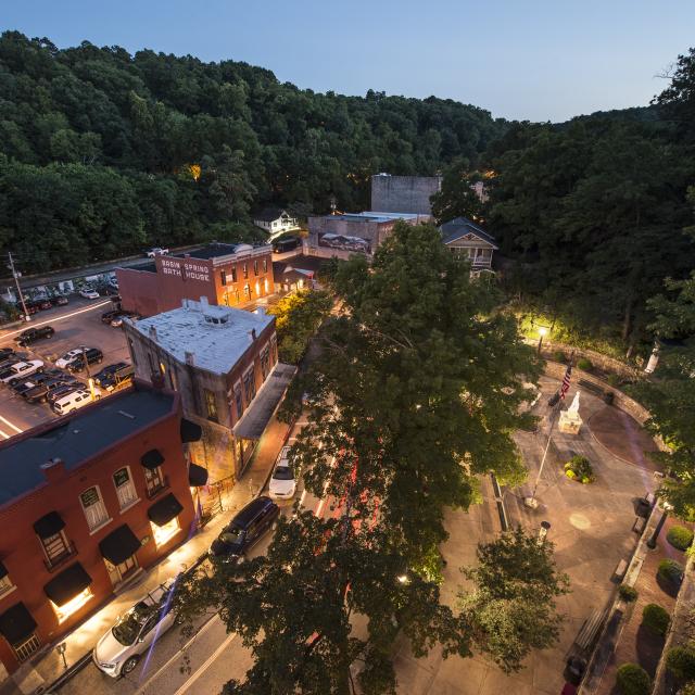 Dusk in Eureka Springs