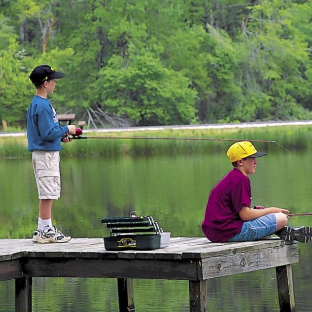 Fishing at White Oak Lake State Park