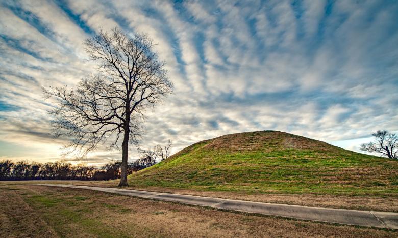 Indian Burial Mounds at the Toltec Mounds State Park