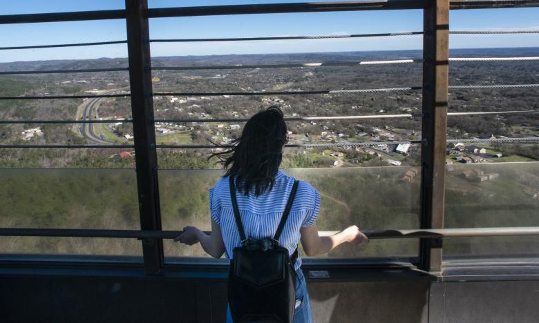 The view from the Hot Springs Mountain Tower.