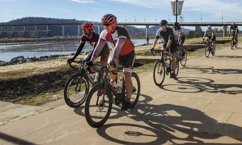 Biking event in Little Rock