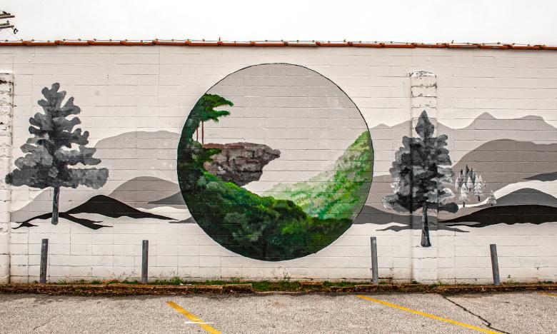 A mural in Harrison.