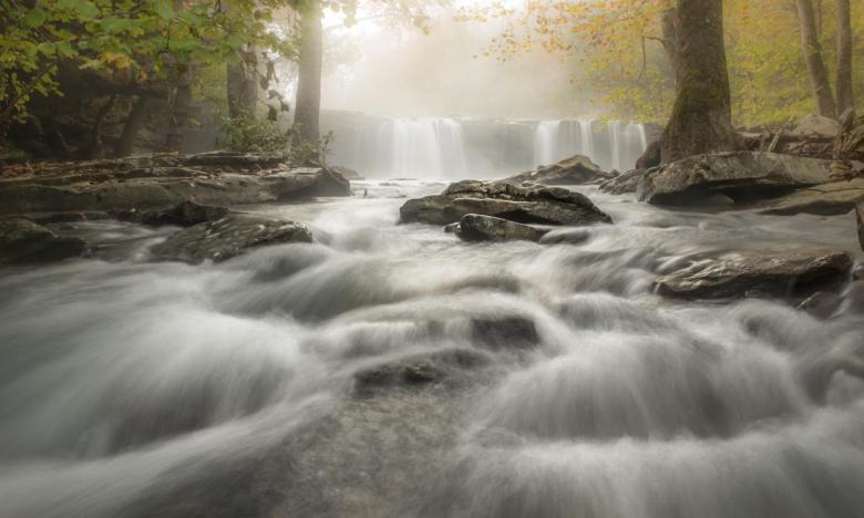 Exploring the waterfalls of Richland Creek Wilderness