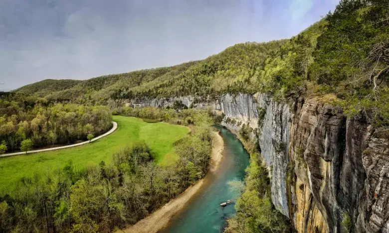 Roark Bluff overlooking the Buffalo River Valley