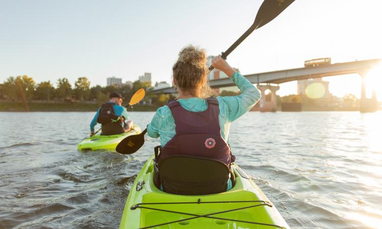 Kayaking n the Arkansas River
