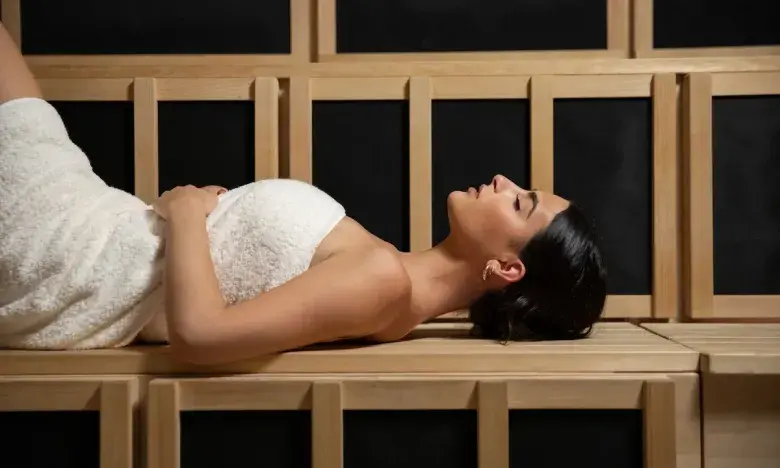 lady relaxing at a spa
