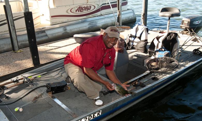 fishing on Lake Chicot
