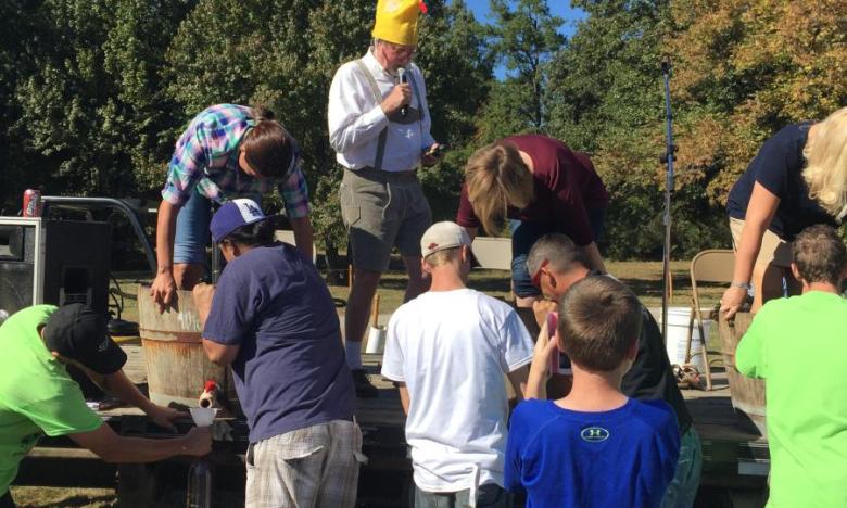 Weinfest grape stomp