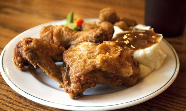 Fried Chicken at Skillet Restaurant at Ozark Folk Center 