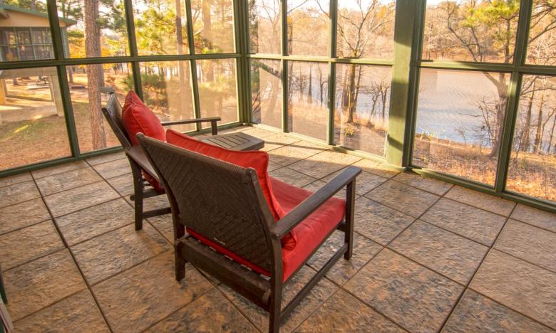 Gaze upon the natural beauty of Moro Bay State Park from the cabin's screened porch
