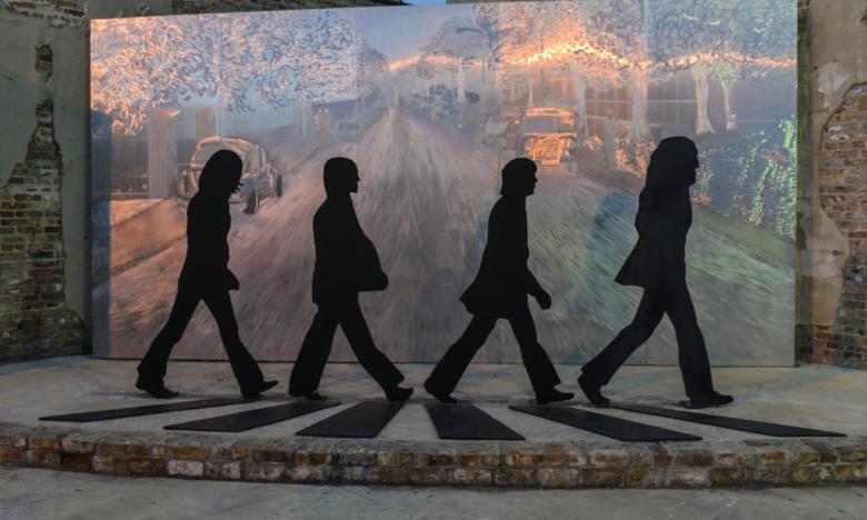 Beatles Sculpture in downtown Walnut Ridge
