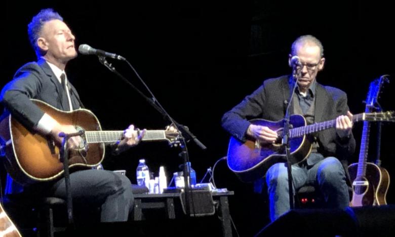 Lyle Lovett and John Hiatt playing at The Auditorium in Eureka Springs
