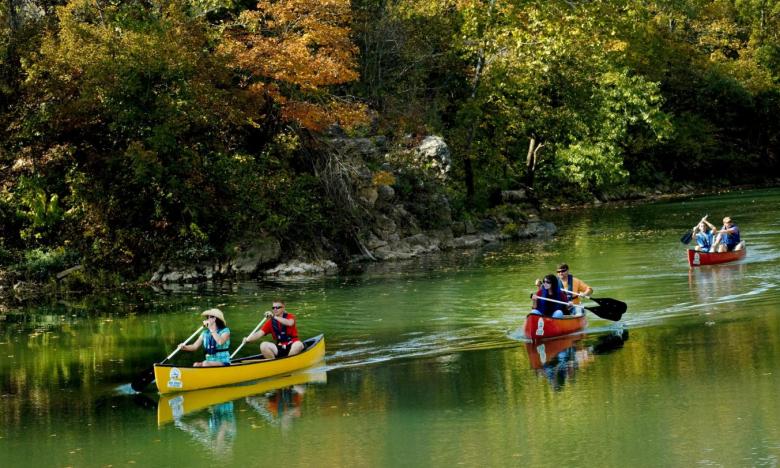 Canoeing on the Spring River