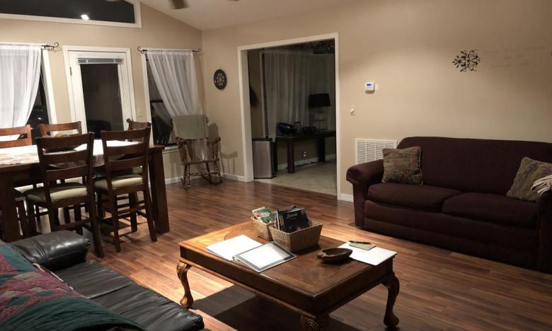 The living room