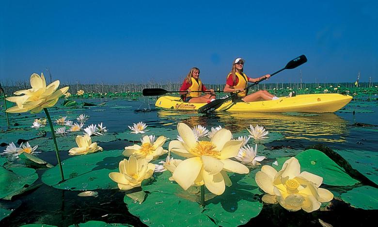 kayaking at Cane Creek Lake