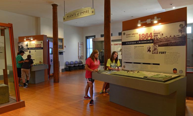 Exhibits in the Fort Smith National Historic Site