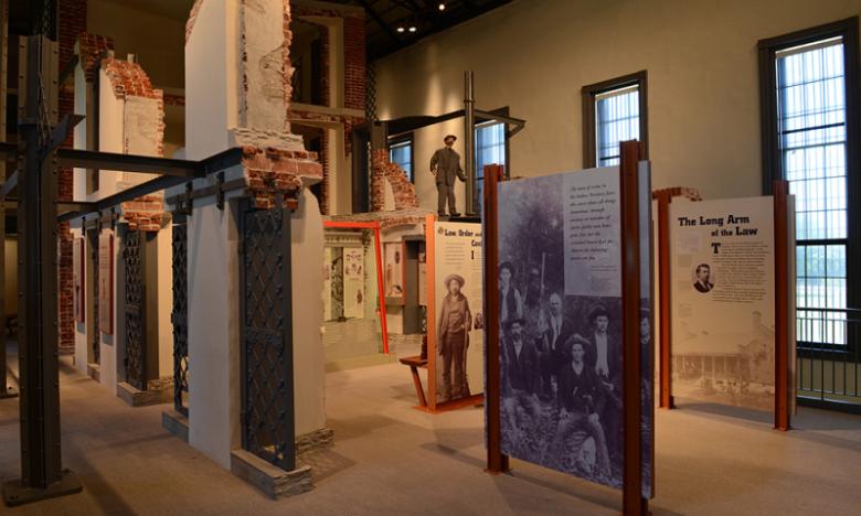 Jail exhibit inside the Fort Smith National Historic Site